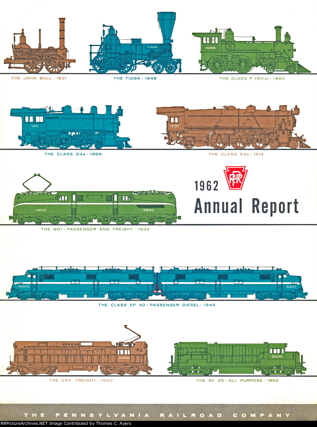 PRR Annual Report Color Cover ~ 1962